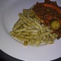 Nonkonzo Makhoba's cooksnap of when they made Penne pasta in basil pesto.