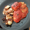El cooksnap de Sandra cuando hizo Bacalao con tomate y patatas panadera.