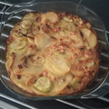 El cooksnap de David Santiago cuando hizo Tortilla de calabacín y patatas al horno.