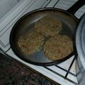 El cooksnap de Ari Torrez cuando hizo Hamburguesas de lentejas.