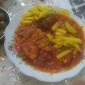کوک اسنپ گل نرگس بعد از امتحان کردن قیمه مرغ.