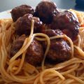 labilali305's cooksnap of when they made Tinklee's Spaghetti and Italian Meatballs.