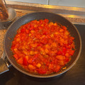 El cooksnap de Nacho Albarrán cuando hizo Pisto con calabacín.