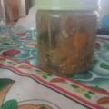 El cooksnap de Lascano cuando hizo Escabeche pro-salud de berenjenas, cebolla y zanahoria.