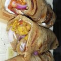 Saira Naseer's cooksnap of when they made Seekh kabab wrap 🌯🌯.