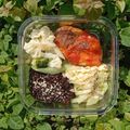 Cooksnap của An Nguyễn khi họ làm theo món #Eatclean Cá cam sốt cà chua + bầu xào trứng + bông cải luột + cơm lứt