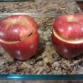 El cooksnap de Jorge Celi cuando hizo Manzanas al horno con frutos secos al ron.