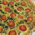 El cooksnap de Clara Martinez Césaro cuando hizo Quiche de Espinacas y Tomates cherry (Thermomix).