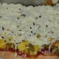 Bina Talati's cooksnap of when they made વેજ. ચીઝ પીઝા (Veg. Cheese Pizza Recipe In Gujarati).