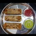Nisha's cooksnap of when they made વેજીટેબલ ચીઝ ફ્રેન્કી.