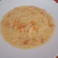 El cooksnap de elvi sanluis cuando hizo Sopa de fideos con garbanzos y zanahorias Exprés.