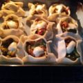 El cooksnap de Tatiana Imoberdorff cuando hizo Canastitas de verduras.