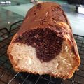 El cooksnap de Meli Barreiro cuando hizo Budín marmolado 🍫.