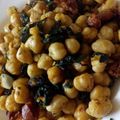 El cooksnap de Ayelén cuando hizo Garbanzos refritos con espinacas.