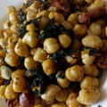 El cooksnap de Ayelén cuando hizo Garbanzos refritos con espinacas.