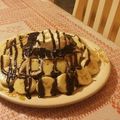 El cooksnap de Ignacio Orellana cuando hizo Panqueques Americanos con Dulce de Leche (Hotcakes).