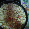 El cooksnap de MySweetCook cuando hizo Tortellini de carne con salsa de bacon y tomates cherry.