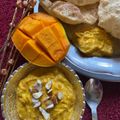 Shweta Bajaj's cooksnap of when they made Mango Shrikhand.
