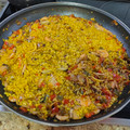 El cooksnap de Alberto Ferrer cuando hizo Paella 🥘 marisco 🦐.