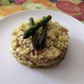 El cooksnap de Javier Pérez cuando hizo Risotto de jamón y espárragos.