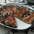 El cooksnap de Sarna Con Gustonopica cuando hizo Falsa pizza de calabacín.