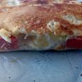 El cooksnap de Jimena Gozzi cuando hizo Tortilla de papas salchichas y queso al horno.