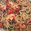 Cooksnap Cempaka Putih semasa beliau membuat Spaghetti Aglio Olio.