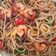 Cooksnap Cempaka Putih semasa beliau membuat Spaghetti Aglio Olio.