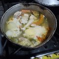 El cooksnap de Susana Fernandez cuando hizo Sopa de pollo y verduras, con lo que hay en casa.