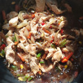 El cooksnap de César Mateo cuando hizo Chapsui de pollo.