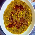 Chandra kamdar का कुकस्नैप जब उन्होंने अरबी तुरई की सब्जी (arbi turai ki sabzi recipe in Hindi) बनाया था।