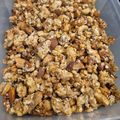 El cooksnap de Romina Acri cuando hizo Desayuno saludable: Granola Proteica.