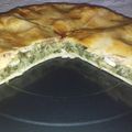 El cooksnap de Andrea Alvez cuando hizo Tarta de acelga, jamón y queso.