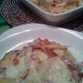 El cooksnap de LaNeveraCeliaca cuando hizo Patatas al gratén con cebolla, bacon y queso Manchego.