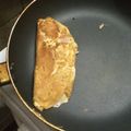 El cooksnap de Reina Godoy cuando hizo Omelette de huevo con paleta y queso.