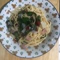 รูป Cooksnap ของ Walailug Phukkanasut เมื่อเขาทำ สปาเกตตี้เบคอนผัดพริกแห้ง