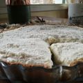 El cooksnap de Paola Nuñez cuando hizo Tarta de coco.