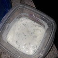 El cooksnap de karla cuando hizo Salsa de Yoghurt, mayonesa y ciboulette.