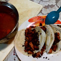 El cooksnap de Diana PzMtz cuando hizo Chuleta ahumada picada y chorizo ideal para tacos.