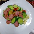  Ting匠手作 的 香腸炒小黄瓜(簡單料理) cooksnap