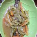 Cooksnap dari Bunda Eziyara untuk resep Mujair kuah acar kuning