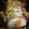 El cooksnap de Edwin Jose Linares cuando hizo Lomo de cerdo con salsa de duraznos.