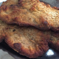 El cooksnap de Marieta cuando hizo Escalope de ternera con guarnición de arroz.