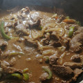 El cooksnap de Melany Castillo cuando hizo Hígado encebollado con apio y entomatado.