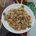 潘俊霖的(簡單料理) 的 鹹豬肉炒飯 cooksnap