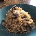 El cooksnap de Mary cuando hizo Risotto al limón 🍋 con champiñones y bacon 🍴.