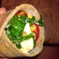 El cooksnap de Vanesa Pirez cuando hizo Wraps caseros rellenos de pollo, palta, tomate y cebolla.