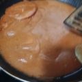 El cooksnap de Maribel Martinez Geisse cuando hizo Lomo con nata y champiñones.