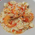 El cooksnap de Blanli Dorado cuando hizo Arroz caldoso con langostinos.