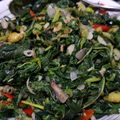 Cooksnap dari Nathalia Irawati untuk resep Tumis daun singkong dan daun pepaya dan ebi kering